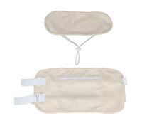 Kit De Paquete De Aceite De Ricino De Algodón Orgánico Ajustable, Peso Ligero, Envoltura De Almohadilla De Compresión Para Dormir, Leer, Yoga, Paquete De Aceite De Ricino Para Cuello Y Hombros
