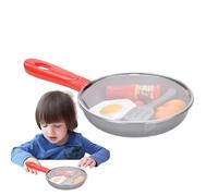 Kit de para niñas - Combinación de sartenes con Plato , Salchichas, Huevos, Utensilios de para Bricolaje, práctica de juguetón | Juega a los días