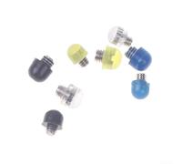 Kit de parachoques de tornillo de tijera, 10 unidades para reducir el movimiento audible y controlar el movimiento en tijeras de corte de cabello (3 mm, transparente)