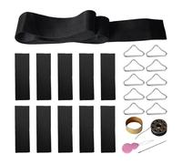 Kit de Parche De Trampolín - Piezas de Hebilla Triangle, Reparación Durable De Puntada, Herramientas de Fijación Firmes | Kit de Refuerzo Pesado, Rueda De Recuperación De Superficie Mate, Suministro