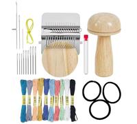 Kit de parches de punto de hongo - Mini fabricante portátil, herramienta de parche rápido multifuncional para reparaciones de costura, parches de trabajo con diseño de manualidades fácil, kit de
