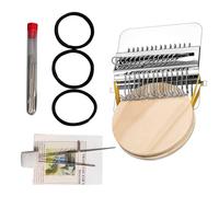 Kit de parches de punto PatchMaker 2.0, telar de zurcir portátil para principiantes, herramienta de tejido de patchworks para reparación de costura rápida en calcetines, ropa y jeans, ganchos 10/21/28