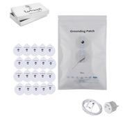 Kit de Parches y Conexión a Tierra Earthing/Grounding - Alivio del Dolor y Mejora del Sueño con 30 Parches, Cable de 4,5m y Adaptador