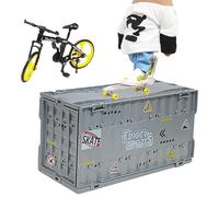 Kit de parque de patinaje, monopatín de dedo - Juego de juguetes para dedos Deck Skatepark | Entrenamiento de patín con diapasón, accesorios multifuncionales para parque de diapasón para niños, niñas