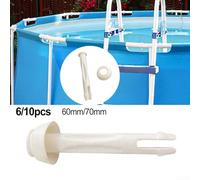 Kit de pasador de junta y sello de goma para piscinas Intex, esencial para mantenimiento de piscinas de marco de 13'24' (6 piezas de 70 mm)