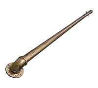 Kit de pasamanos de metal para escaleras interiores y exteriores, vintage, bronce, oro, cobre, soporte para escalera de cubierta, 420 cm