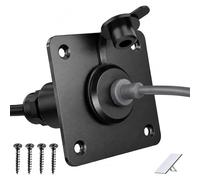 Kit de paso de pared para mini accesorios Starlink, puerto de entrada de cable RV resistente a la intemperie, conector CC de 5,5 x 2,1 mm para RV, furgoneta y barco, 18 AWG (A-1)
