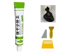 Kit de pasta de reparación de barcos de fibra de vidrio marina, relleno de grietas para cascos de fibra de vidrio, relleno reforzado con masilla pequeña de secado rápido para automóviles (Black)