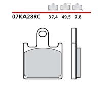 KIT DE PASTILLAS DE FRENO DELANTERO BREMBO PARA KAWASAKI Z750 R NEGRO ED. 12-COD