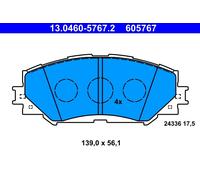 Kit de pastillas de freno, freno de disco ATE 13.0460-5767.2 para OE 04465-0222