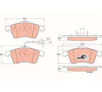 Kit de pastillas de freno, freno de disco TRW Automotive GDB1391 para OE 7D0 69