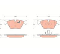 Kit de pastillas de freno, freno de disco TRW Automotive GDB1531 para OE 2 157