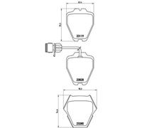 Kit De Pastillas De Freno P 85 054 BREMBO Para AUDI