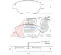 Kit de Pastillas Freno Fiat Alfa Romeo Lancia Abarth Citroen Doblo Cargador (2