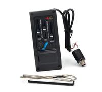 kit de pastillas para guitarra acustica Juego De 10 Ecualizadores De 3 Bandas Para Guitarra Acústica De Mano Derecha, Preamplificador, Pastilla De Guitarra Con Salida De 6,5 Mm, Pieza De Guitarra Negr