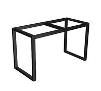 Kit de patas de mesa de acero industrial resistente para muebles de cocina, comedor, 72,5 cm de altura, capacidad de carga de 300 kg, almohadilla antideslizante, color negro, incluye tornillos, marco
