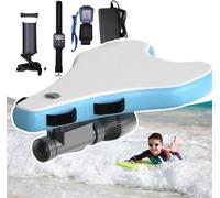 Kit de patinete submarino + bodyboard, motor de alta velocidad de 500 W, batería recargable de 10000 mAh, 3 10 km/h, para amantes del agua, esnórquel, kayak y aventuras en la playa