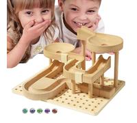 Kit De Patrón De Montañas Rusas - 8,86 X 6,5 Pulgadas De Madera, Juego De Laberinto De Mármol, Coordinación -Mano | Niños Niñas Familia Enlace Padre-Hijo Casa Recreación Actividades Apr