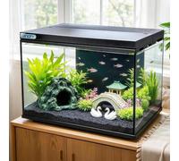 Kit de pecera ideal para peces betta y peces dorados de 13.8 x 11 x 10.3 pulgadas