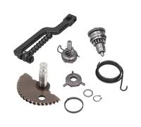 Kit de pedal de embrague y arranque para motor GY6 49CC, 50CC, 139QMB, P139QMB; palanca de arranque a pedal de motocicleta de repuesto con construcción en aleación metálica para