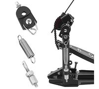 Kit de pedal de pie del bombo, conjunto de tensión del resorte del pedal con la polea de la leva del resorte piezas de instrumento de graves
