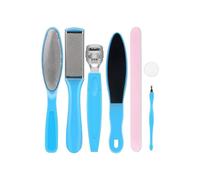 Kit de pedicura 8 en 1 de acero inoxidable con lima para pies, herramienta para eliminar callos y conseguir talones y pies suaves, ideal par
