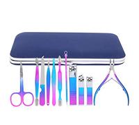 Kit de pedicura de manicura Never Rust, juego de cortaúñas de, tienda de salón de corte rápido fuerte y resistente Tienda de manicura para el hogar