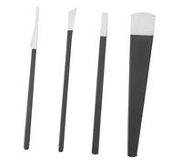 Kit de Pedicura para Pies 4 Piezas Negro de Acero Inoxidable | Antideslizante y Portátil, para Eliminar Callos y Durezas, Uso en Salones y Hogares