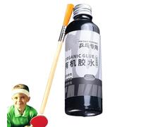 Kit De Pegamento De Raqueta De Pong - Limpiador De Superficie De 100 Ml Con Cepillo | Líquido Adhesivo Libre De Solvente Para Fijación De Goma, Fácil Mantenimiento Y Reparación Rápida Para La Uni