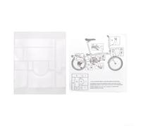 Kit de pegatinas de PVC para bicicletas plegables Brompton cubre áreas críticas del marco expuestas a interacción mecánica