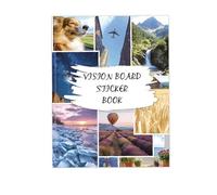 Kit de pegatinas de tablero de visión con imágenes motivacionales y citas, suministros de álbum de recortes Premium para que las mujeres alcancen metas, éxito y sueños