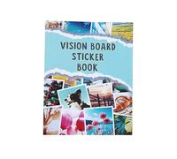 Kit de pegatinas de tablero de visión con imágenes motivacionales y citas, suministros de álbum de recortes Premium para que las mujeres alcancen metas, éxito y sueños