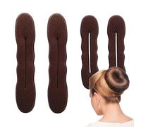 Kit de peinado para moños de 25 cm, 4 almohadas grandes y pequeñas, herramienta para hacer moños | Forma de donut ligera para recogidos, accesorios de peinado simples para el estilo diario