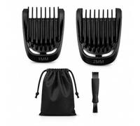 Kit de peines para recortadora de barba incipiente Stubble Clipper Comb Kit 1mm & 2mm compatible with Philips BT & MG Series Beard Trimmers