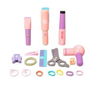 Kit de peluquería infantil juguete - juguetes de madera para el estilismo en jardín de infantes - juego de imitación salón de peluquería | para niñas de 3 años y más, sala de juego, guardería