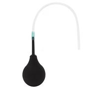 Kit de Pera de Enema, Resistencia Al Envejecimiento, Tacto Cómodo, Reutilizable, Alta Dureza, Diseño Portátil, Limpiador Anal para la Limpieza Corporal Diaria (Negro 89ml)