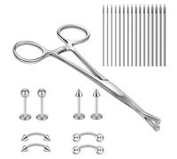 Kit de perforacin de tabique de contaminacin Winsenet 25 PCS Kits Peirce incluye pinzas de tabla de tabique Alevado 16 PCS Agujas de perforacin de