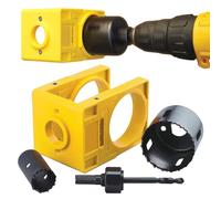 Kit de perforación de agujeros de puerta, juego de agujeros de perilla de puerta, kit de instalación de cerradura de puerta, kit de taladro de puerta, herramientas de mano, kit de perforación de pomos