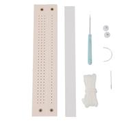 Kit de perforación de encuadernación manual Plantilla de guía de orificios de encuadernación de plástico para manualidades de madera Revistas Álbumes de recortes Robusto Ligero