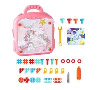 Kit de perforación de Mosaico - Juego Empresa de ensamblaje, Herramienta alimentada por batería con Bloques de Clavijas, de Juego de ingeniería interactiva, Actividad Crecimiento de