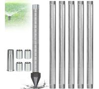 Kit De Perforación De Pozos Poco Profundos De Alta Resistencia, Kit De Pozos Con Punta De Acero Inoxidable De 1-1/4", Tubería De 36 Pulgadas De Largo, Para Vivir Fuera De La Red Eléctrica(5+1Kit)