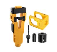 Kit de perforación para puerta - herramienta de instalación ajustable, ayuda de corte , suministro de hardware duradero, de configuración fácil | Kit de cortador de agujeros para puerta