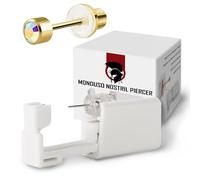 KIT de perforador Pistola desechable estéril para hacer aretes con hisopos con alcohol y marcador fácil de usar en casa Adecuado para mujeres y hombres para oreja y hélice WARRIOR 6 piezas