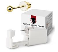 KIT de perforador Pistola desechable estéril para hacer aretes con hisopos con alcohol y marcador fácil de usar en casa Adecuado para mujeres y hombres para oreja y hélice WARRIOR 6 piezas