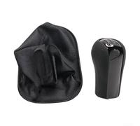 Kit de perilla de cambio y cubierta antipolvo para Toyota para Vios 2008 2009 2010 2011 2012 ABS Soporte estructural y acabado de cuero (B)