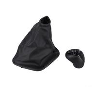 Kit de perilla de palanca de cambios manual para Sprinter W906 2006-2018 | Piel sintética + plástico negro cabeza de engranaje de conducción a la izquierda con cubierta antipolvo (