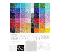 Kit de perlas de fusibles - Juego de perlas de fusión de PP de 96 colores, suministros de arte de píxel, suministros de bricolaje, herramientas de hechas a mano | Actividad creativa