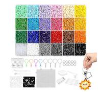 Kit de perlas de fusibles para adultos - Juego artesanal con cuentas Pixel Art con herramientas, erline multicolor para disolver para niños y adolescentes, proyectos de bricolaje, actividades en clase