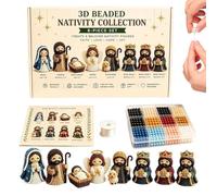 Kit de perlas de guardería de Navidad, decoración artesanal con perlas 3D hechas a la