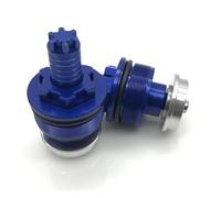 Kit de pernos Amortiguador Impacto Frontal Para YZF R25 R3 2013-2018 Tapa Cubierta Tornillo Ajustadores De Precarga Pernos Horquilla 41MM(AZUL)